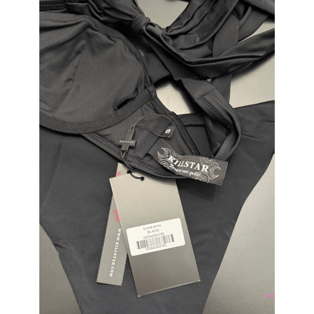 NWT Killstar Elaina Two-Piece Black Bikini SM - Picture 14 of 16